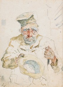 De bedelaar van Albi, ca. 1880 door Henri de Toulouse Lautrec