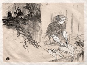 De korte vreugden: Omslag, 1897 door Henri de Toulouse Lautrec