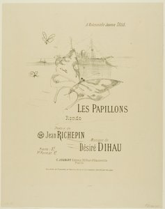 De Vlinders, uit Mélodies de Désiré Dihau door Henri de Toulouse Lautrec