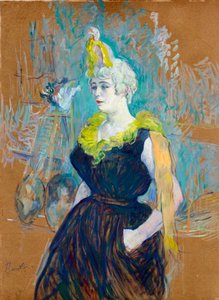 De Clownesse Cha-U-Kao door Henri de Toulouse Lautrec