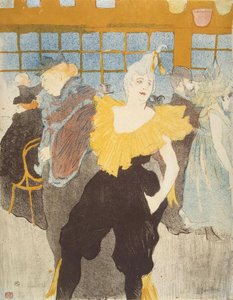 De clownesse in de Moulin Rouge