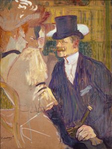 De Engelsman in de Moulin Rouge, 1892 door Henri de Toulouse Lautrec