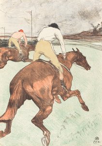De Jockey door Henri de Toulouse Lautrec