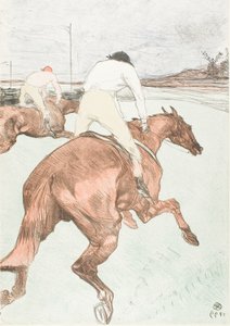 De Jockey door Henri de Toulouse Lautrec