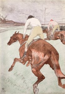 De Jockey door Henri de Toulouse Lautrec