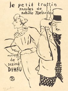 Het kleine boodschappenmeisje Le petit trottin, 1893 door Henri de Toulouse Lautrec