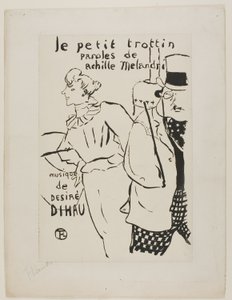 Het kleine boodschappenmeisje door Henri de Toulouse Lautrec