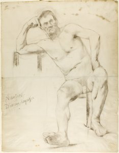 Het Model Nizzavena, ca. 1882-83 door Henri de Toulouse Lautrec