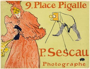 De fotograaf Sescau door Henri de Toulouse Lautrec