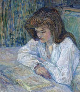De lezer door Henri de Toulouse Lautrec