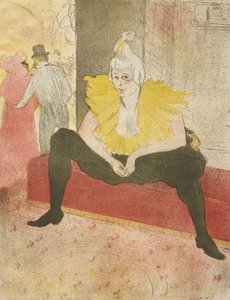 De zittende clownes door Henri de Toulouse Lautrec