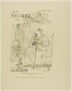 Het Geheim, uit Mélodies de Désiré Dihau door Henri de Toulouse Lautrec