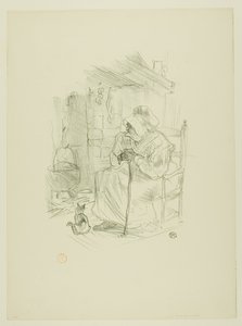 Het geheim, uit Mélodies de Désiré Dihau door Henri de Toulouse Lautrec