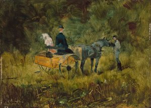 De valstrik, 1880 door Henri de Toulouse Lautrec
