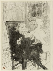 Truffier en Moreno, in Les Femmes Savantes door Henri de Toulouse Lautrec