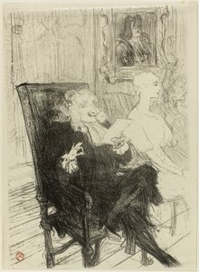 Truffier en Moreno, in Les Femmes Savantes door Henri de Toulouse Lautrec