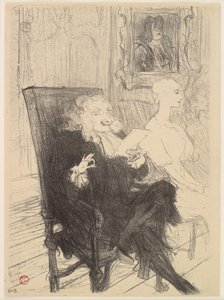 Truffier en Moreno, in Les Femmes Savantes door Henri de Toulouse Lautrec