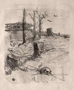 Een Begraafplaats in Galicië door Henri de Toulouse Lautrec
