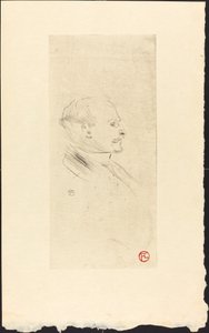 W.H.B. Sands, uitgever in Edinburgh, 1898 door Henri de Toulouse Lautrec