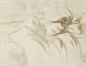 Liggende vrouw - wakker worden, 1896