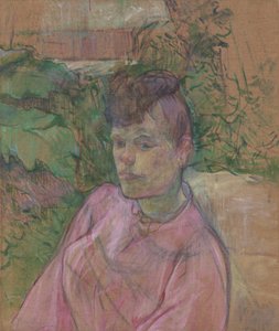 Vrouw in de tuin van Monsieur Forest, 1889-91 door Henri de Toulouse Lautrec