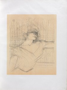 Yvette Guilbert-Engelse Serie: Dans la glu door Henri de Toulouse Lautrec