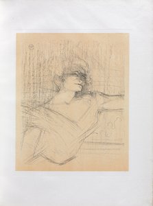 Yvette Guilbert-Engelse serie: Dans la glu, 1898 door Henri de Toulouse Lautrec