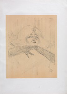 Yvette Guilbert-Engelse Serie: Linger Longer Loo door Henri de Toulouse Lautrec