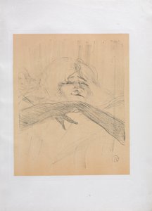 Yvette Guilbert-Engelse Serie: Linger Longer Loo, 1898 door Henri de Toulouse Lautrec