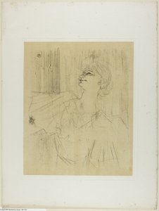 Yvette Guilbert—A Menilmontant de Bruant, uit Yvette Guilbert door Henri de Toulouse Lautrec