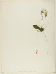Yvette Guilbert door Henri de Toulouse Lautrec