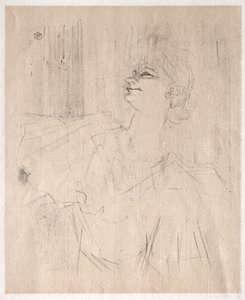 Yvette Guilbert: à Ménilmontant, de Bruant door Henri de Toulouse Lautrec