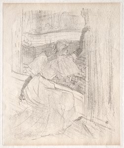 Yvette Guilbert: Saluant le public door Henri de Toulouse Lautrec