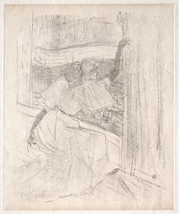 Yvette Guilbert: Groetend het publiek door Henri de Toulouse Lautrec