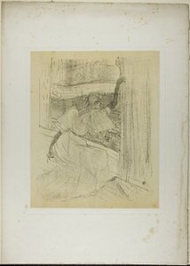 Yvette Guilbert neemt een buiging, uit Yvette Guilbert door Henri de Toulouse Lautrec