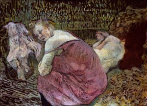 Twee vriendinnen door Henri de Toulouse Lautrec