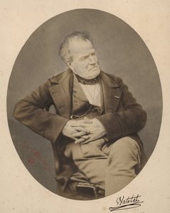 Watelet, 39 boulevard des Capucines Parijs in 1821 (zwart-wit foto) door Henri de la Blanchere