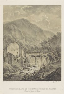 Berglandschap met watermolen nabij Trier