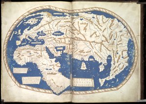 Kaart van de wereld, ca. 1490