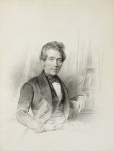 Portret van Louis Johannes Herckenrath, Consul van Texas, 1843 door Henricus Wilhelmus Couwenberg