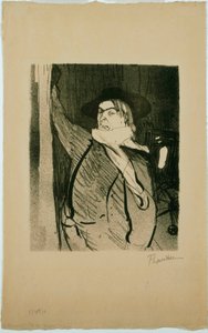 Aristide Bruant door Henri de Toulouse Lautrec
