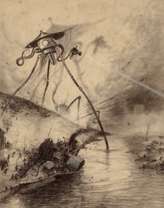 Martiaanse vechtmachine in de Thames-vallei door Henrique Alvim Correa
