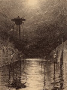 Martiaanse machine boven de Theems door Henrique Alvim Correa