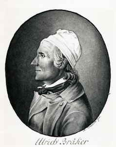 Portret van Ulrich Braker door Johann Heinrich Füssli