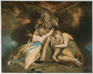 Oostenrijk, Wenen, schilderij van De dood van Oedipus door Henry  Fuseli