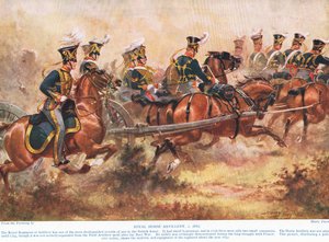 De Koninklijke Rijdende Artillerie, ca. 1910 door Henry A. Payne