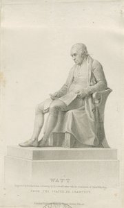 Handsworth - Monument van James Watt: stipple gravure, nd [?19e eeuw] (prent)