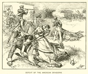 Nederlaag van de Amerikaanse Dragoons (litho) door Henry Alexander (after) Ogden