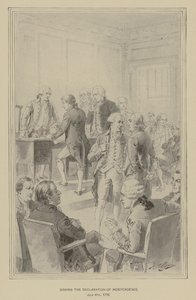 Ondertekening van de Onafhankelijkheidsverklaring, 4 juli 1776