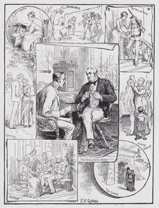De huiselijke kring door Henry Alexander (after) Ogden